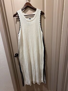 Universal Thread Cream Crochet Knit Top XXL